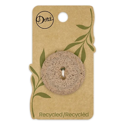 Dritz® 34mm Brown Recycled Coffee Round Button, 3ct.