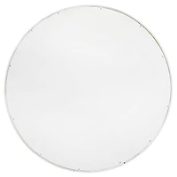 Elegant Designs™ 13.8" Round White Wash Believe Serving Tray with Handles