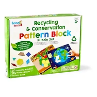 Hand2mind® Recycling & Conservation Pattern Block Puzzle Set