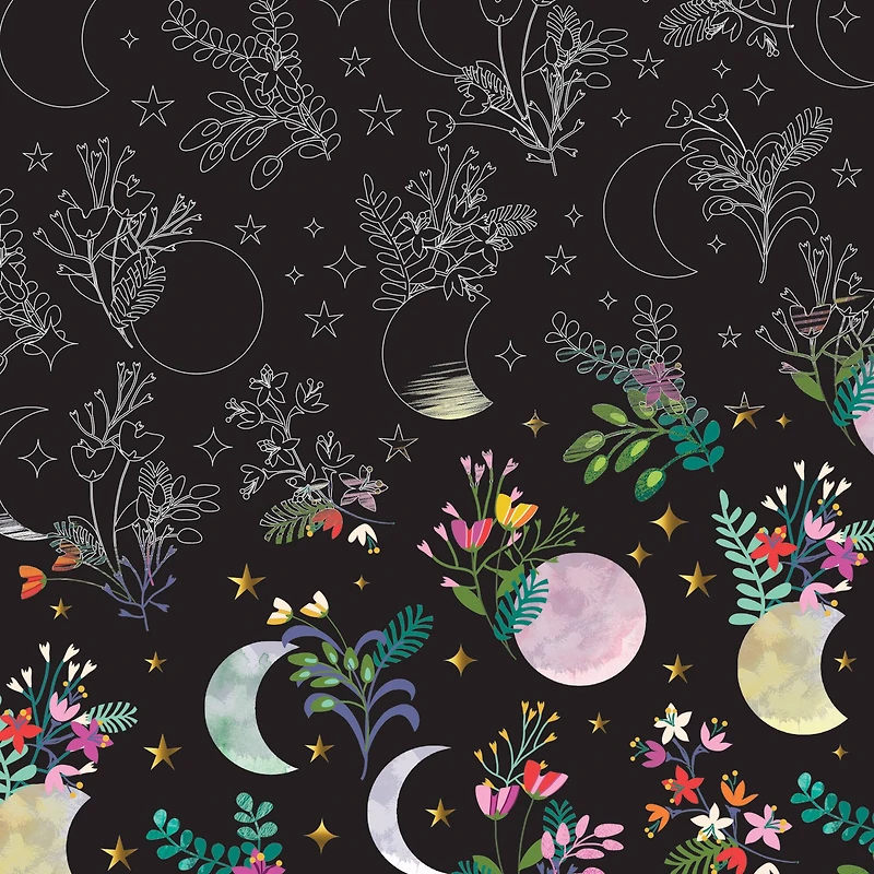 Brea Reese™ 9" x 12" Spring Celestial Scratch Art Paper Pad