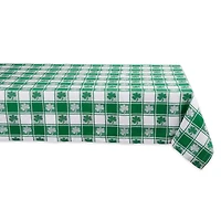 DII® 84" Shamrock Woven Check Tablecloth