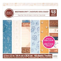 Craft Smith 12" x 12" Westward Drift Paper Pad, 48 Sheets