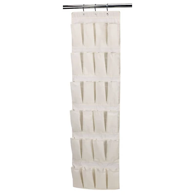 Household Essentials 24-Pocket Over the Door Shoe Organizer