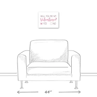 Be My Valentine Choice 11" x 14" Canvas Wall Art