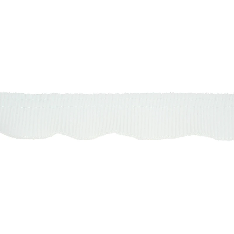 1.37" White Pleated Trim by Celebrate It®