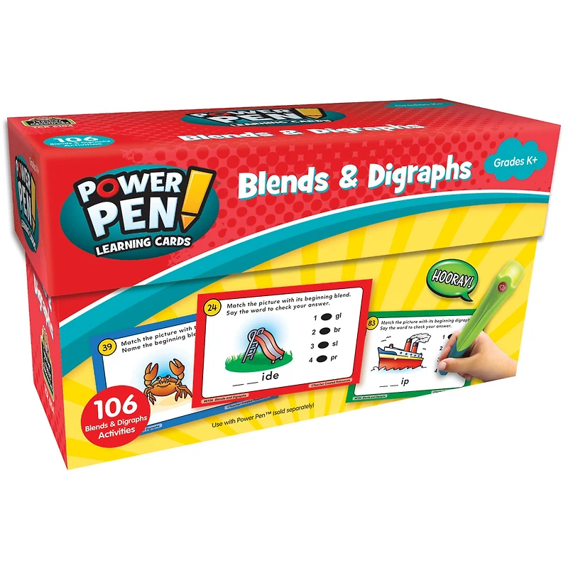 Teacher Created Resources Power Pen™ Learning Cards: Blends & Digraphs