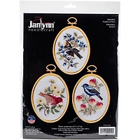 Janlynn® Feathers & Flora Embroidery Kit Set