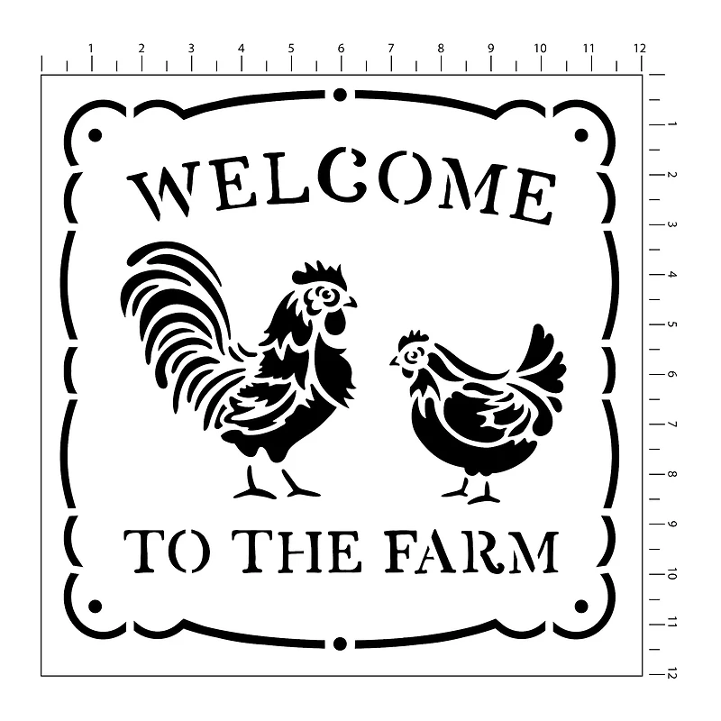 Farmhouse Stencils by Craft Smart®, 12" x 12"