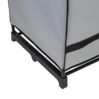 Honey Can Do 46'' Gray Portable Wardrobe Closet