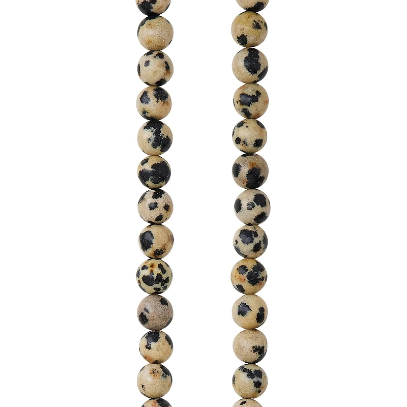 12 Pack: Dalmatian Jasper Round Beads, 6mm by Bead Landing™