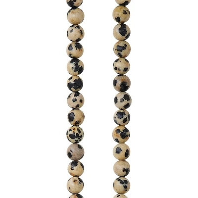 12 Pack: Dalmatian Jasper Round Beads, 6mm by Bead Landing™