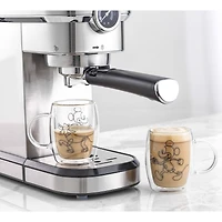 JoyJolt® Disney® 5.4oz. Mickey & Pluto Aroma Glass Mugs, 2ct.