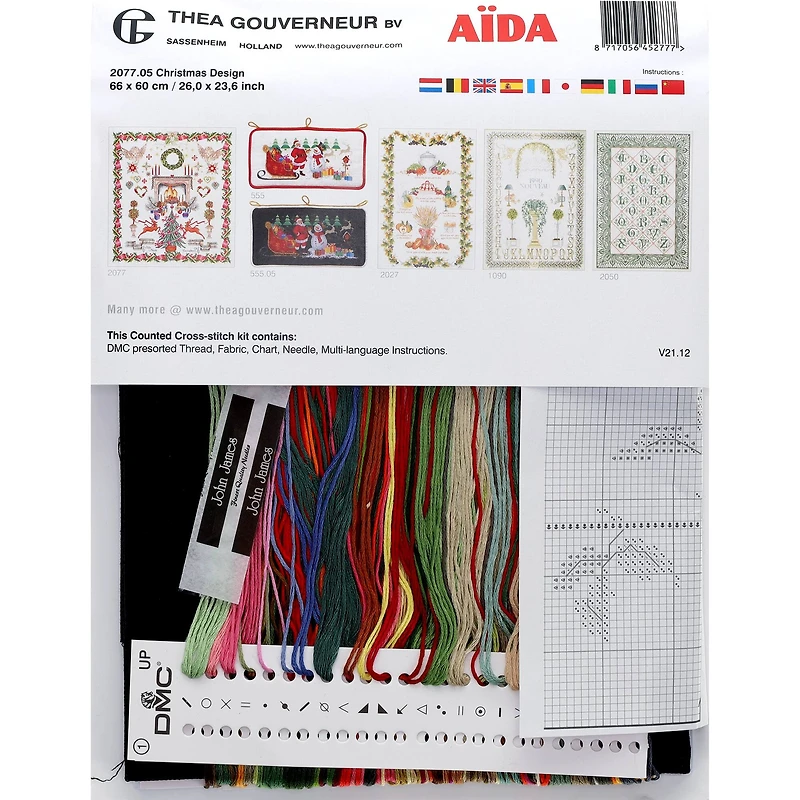 Thea Gouverneur Christmas Design Cross Stitch Kit