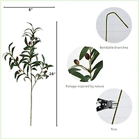 28" Olive Branch Stems, 3ct.