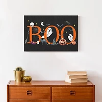 Boo Halloween Icons 18" x 12' Canvas Wall Art