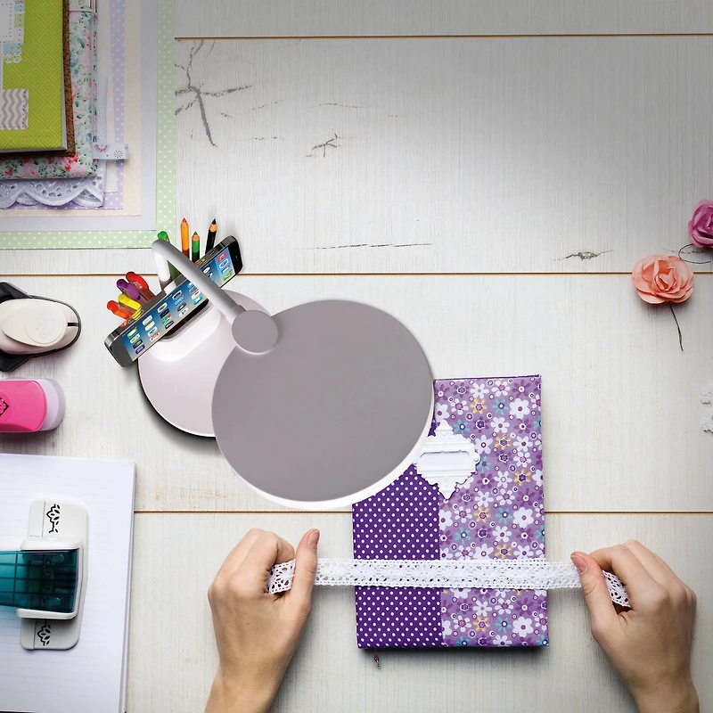 OttLite® Rechargeable LED Lamp with Phone Holder