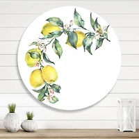 Designart - Branch of Yellow Lemons and Leaves II