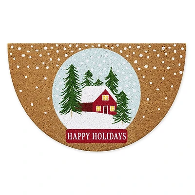 DII® Happy Holidays Snowglobe Doormat