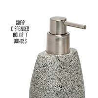 Honey Can Do Gray Speckled Bath Accessory Set