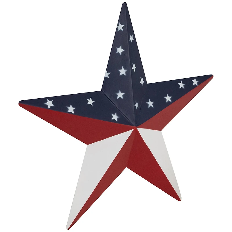 15" Patriotic Star Metal Wall Decoration