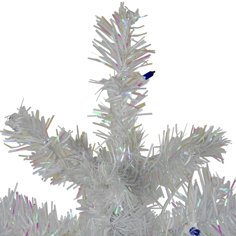 3ft. Pre-Lit White Pine Artificial Christmas Tree, Blue Lights
