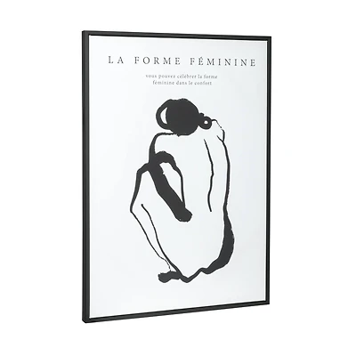 Hello Honey® La Forme Feminine Canvas Framed Wall Décor