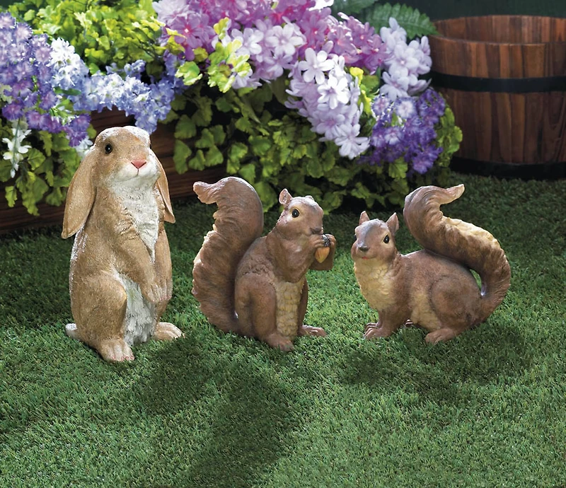 6.75" Nibbling Squirrel Garden Statue