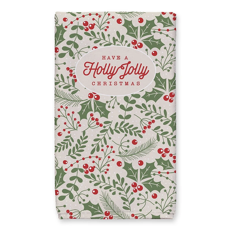Holly Jolly Tea Towel Set