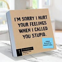 2026 Anti Affirmations/Daily Sarcasm Daily Desktop Calendar