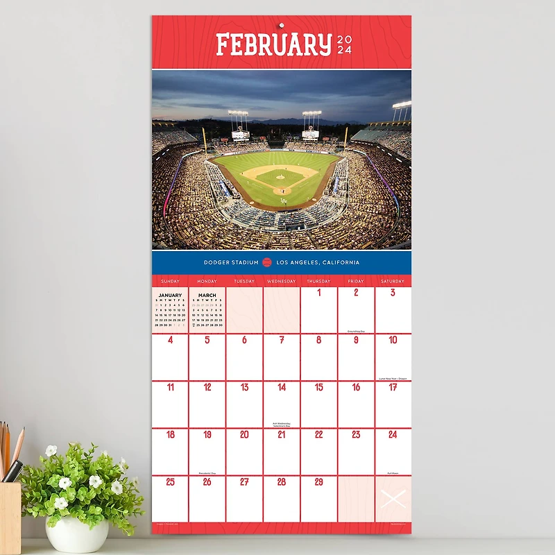 TF Publishing Ballparks Wall Calendar