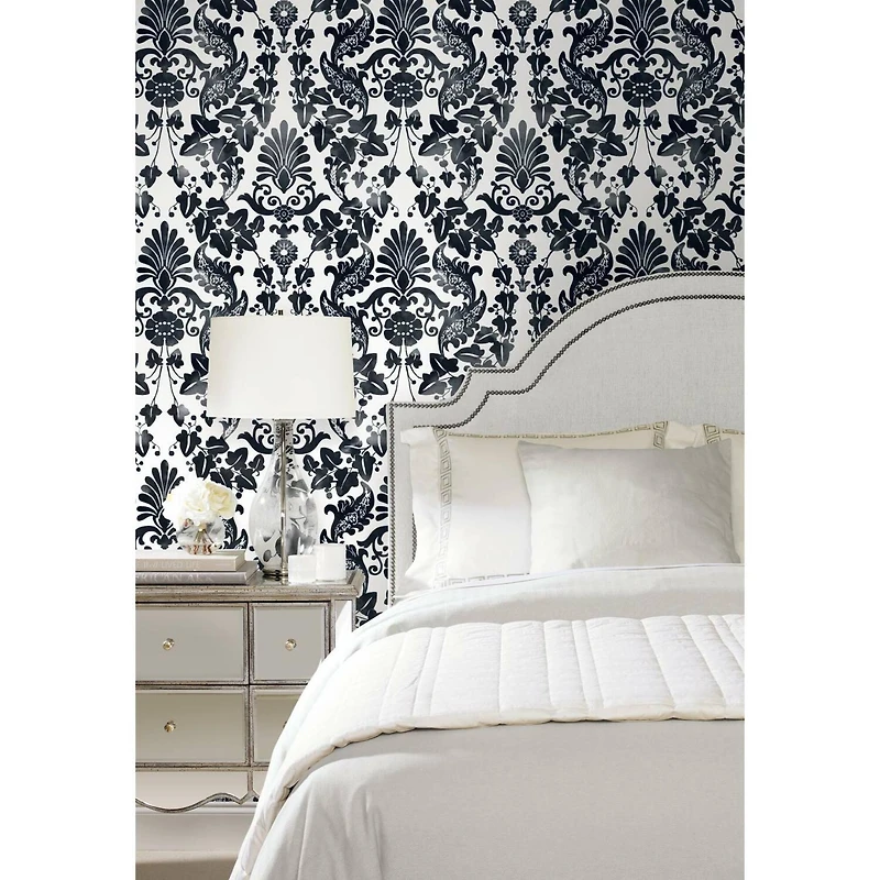 RoomMates Vine Damask Peel & Stick Wallpaper