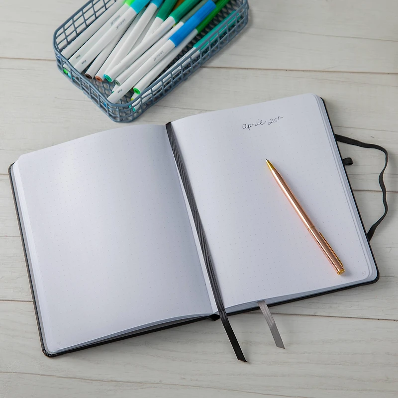 Hardcover Dot Journal with Pocket by Artist's Loft