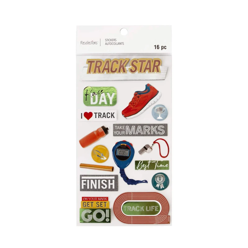 Track Star Dimensional Stickers by Recollections™
