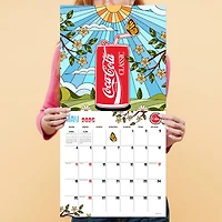 TF Publishing 2025 Coca-Cola: Retro & Refreshed! Wall Calendar