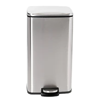 Honey Can Do Stainless Steel Step Trash Cans with Lid Set