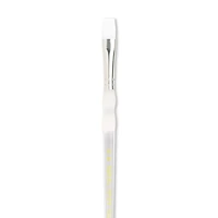 Soft-Grip Series 4010 White Taklon Short Handle Bright Brush, Size 6