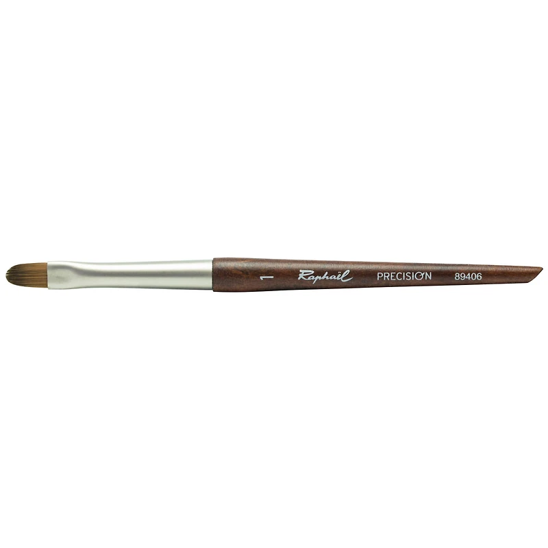 Raphaël Mini Precision Short Handle Filbert Brush, Size 01