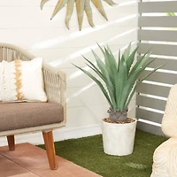 The Novogratz 2.5ft. Potted Beige Plastic Contemporary Artificial Foliage