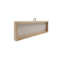 5" x 18" White Plaque with Unfinished Frame by Make Market®