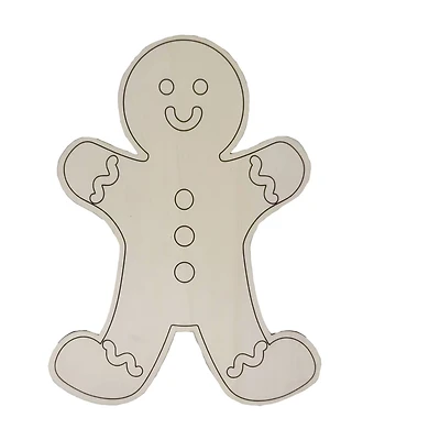 12" Wood Gingerbread Man by Creatology™
