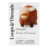 Highland Cow Felting Kit by Loops & Threads®