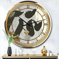 Designart 'Glam Collage I Glam Wall Clock