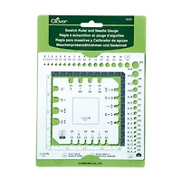 Clover Swatch Ruler & Needle Gauge
