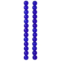 12 Pack: Blue Glass Round Beads, 10mm by Bead Landing™