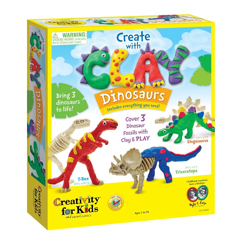 Creativity for Kids® Create with Clay Dinosaurs Kit
