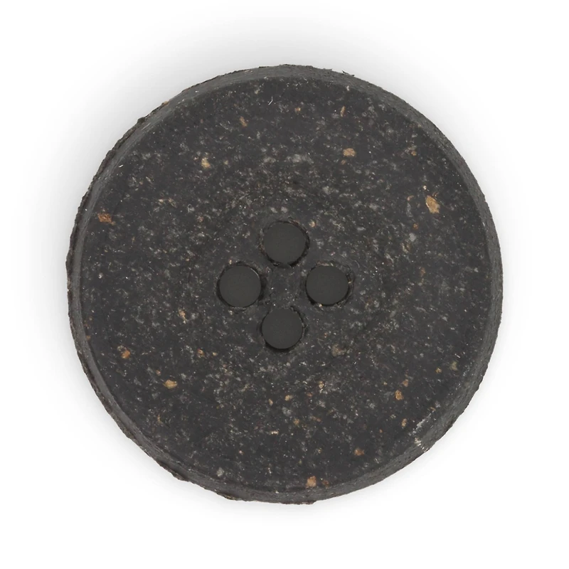 Dritz® 25mm Black Recycled Leather Round Button, 3ct.