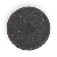 Dritz® 25mm Black Recycled Leather Round Button, 3ct.