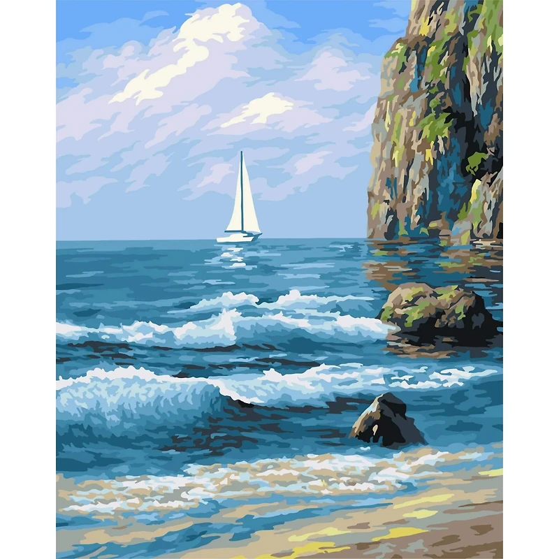 Crafting Spark White Sail Painting by Numbers Kit