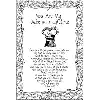 You Are My Once In A Lifetime Marci Plaque with Easel & Hanger