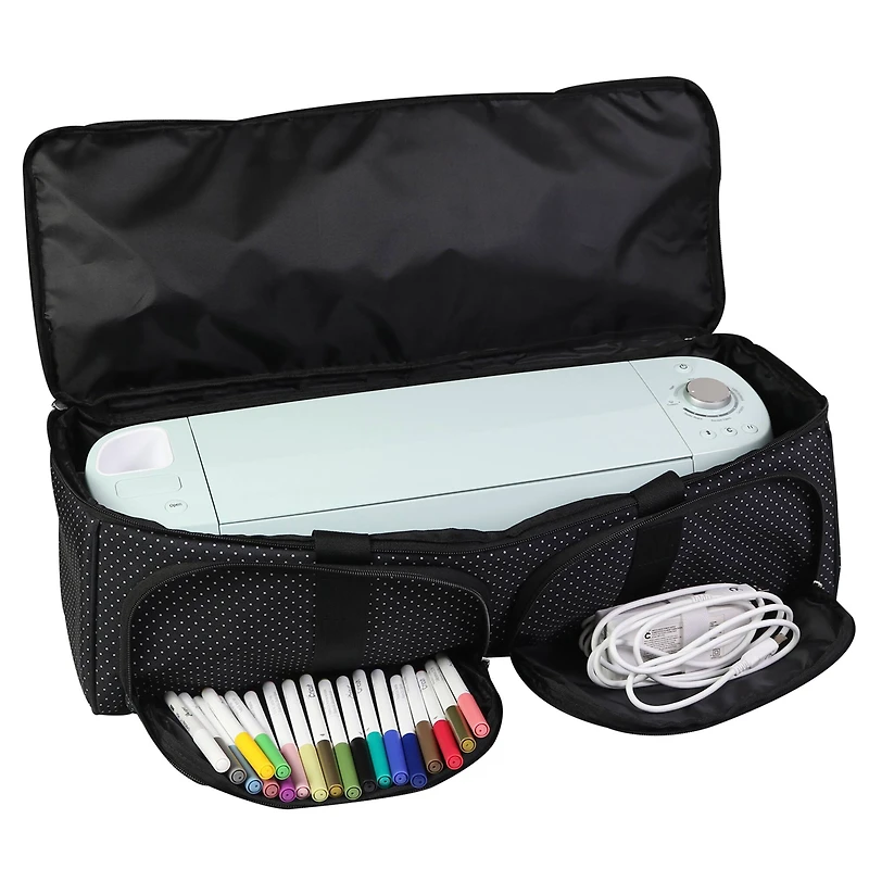 Everything Mary Black Polka Dot Die-Cut Machine Carrying Case